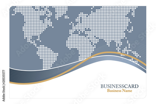 Financial business card