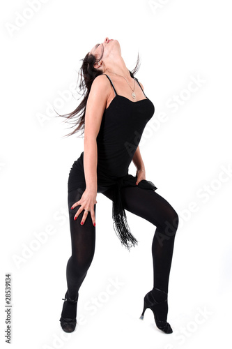 dancer isolated on white