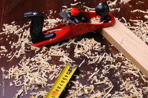 Shavings of wood photo