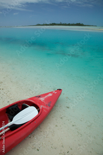 Kayak on a Tropical Beach