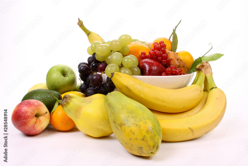 Composition of several fruits
