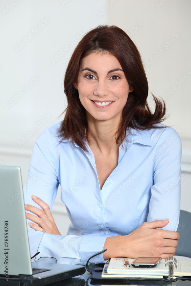 Portrait of smiling businesswoman