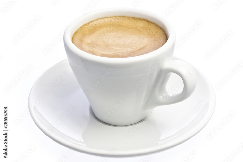 Cup of espresso Coffee isolated over white Cup of espresso Coffee isolated over white