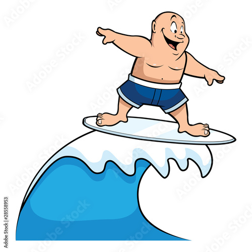 fat surfer