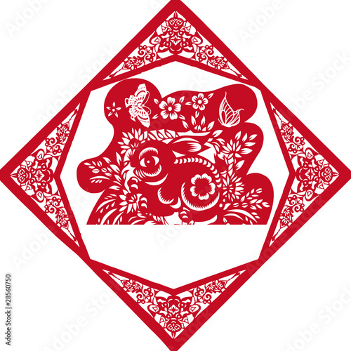 新年剪纸福字