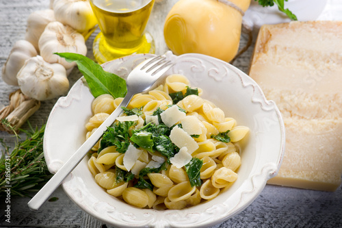 Принти на полотні orecchiette with turnip top- orecchiette alle cime di rapa