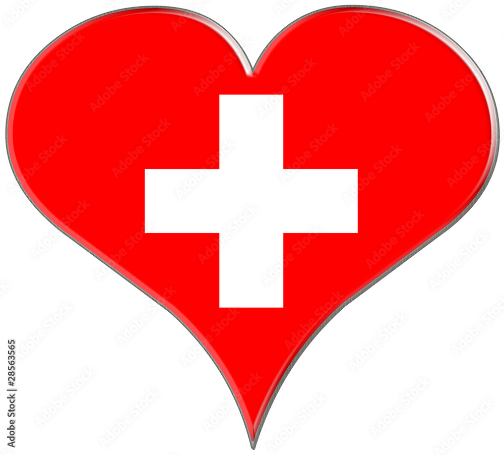 Schweiz Herz fahne flag Schweiz Herz fahne flag
