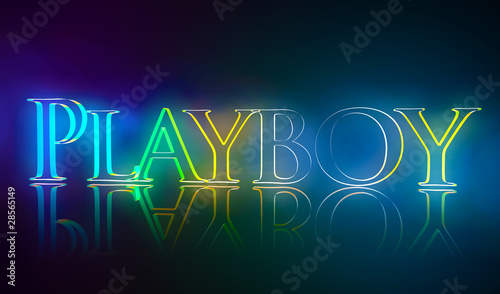 3D Typografie Playboy