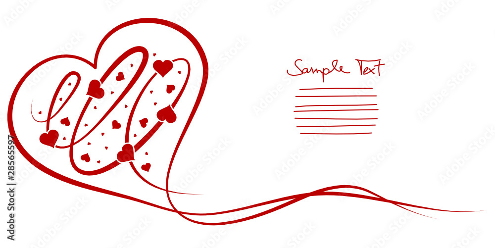 Love Card Heart Flying