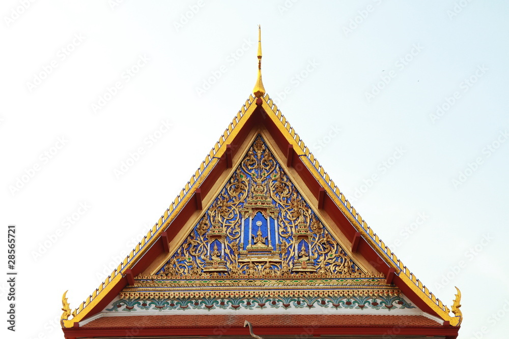 Roof of a Thai style architecture