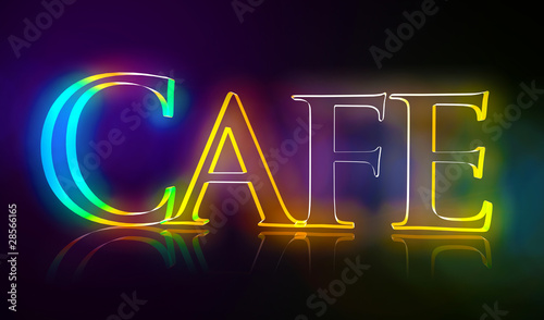 3D Typografie Cafe