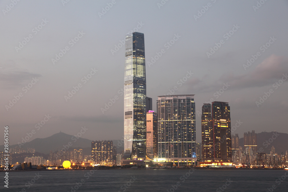 Fototapeta premium Skyscrapers in Hong Kong