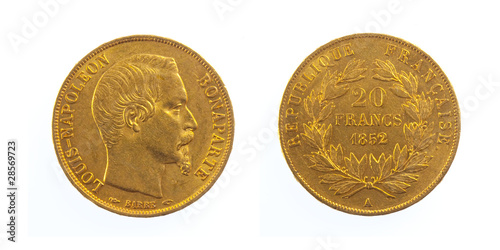 Golden French Coin