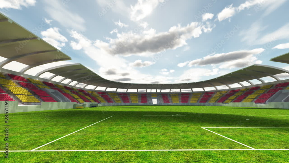 soccer stadium, time lapse