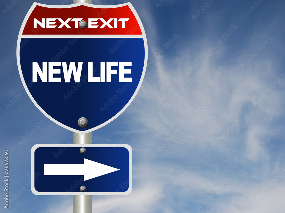 New life road sign