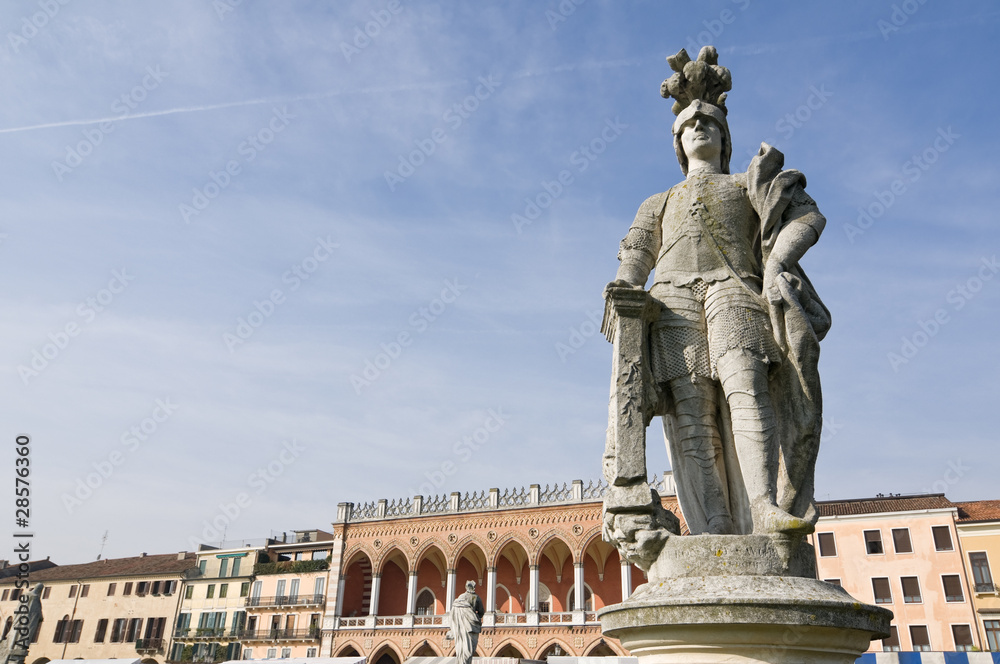 Italy, Padua: Warlord statue in Prato della Valle square