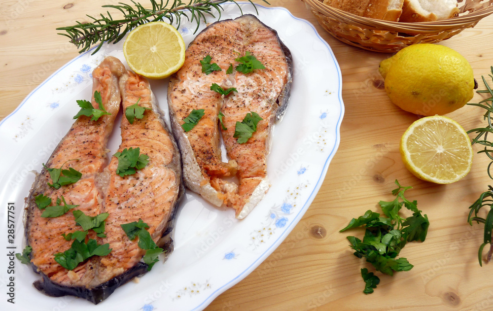 Salmone arrostito - Roasted Salmon Salmone arrostito - Roasted Salmon