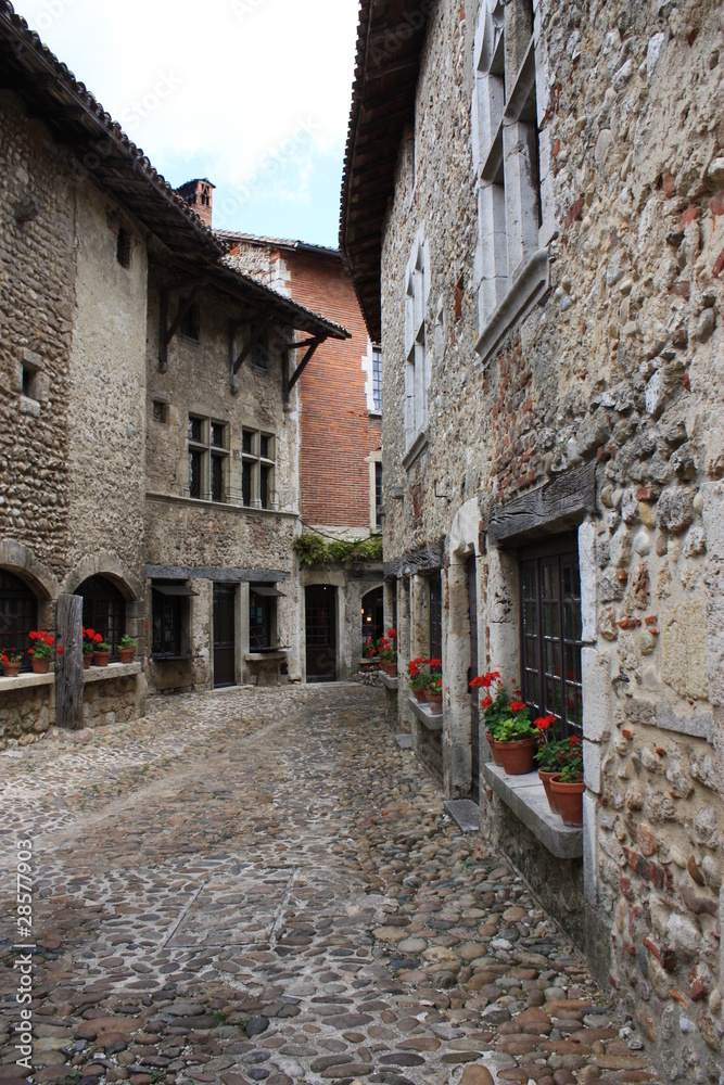 ruelle de village médiéval