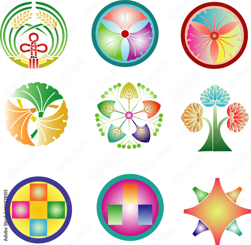 家紋 稲 Stock ベクター Adobe Stock