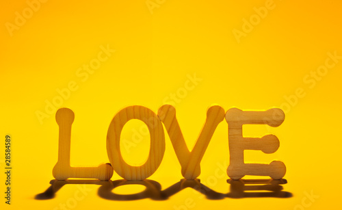 Wallpaper Mural Love with yellow Torontodigital.ca