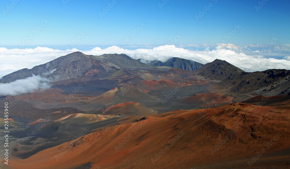 Caldera of the Haleakala volcano (Maui, Hawaii) Caldera of the Haleakala volcano (Maui, Hawaii)