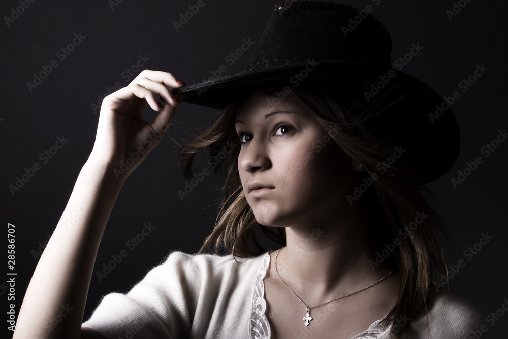 cowgirl posing