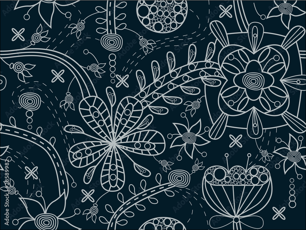 Seamless floral texture