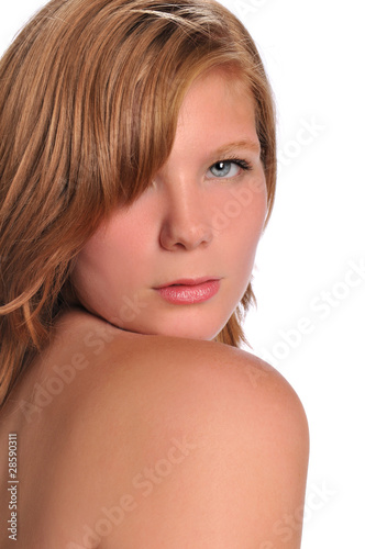 Portrait of young blond