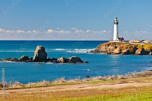 Pigeon Point Lighthouse on California coast