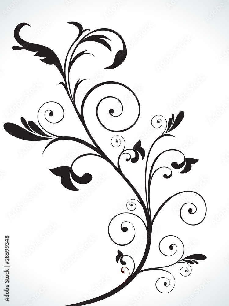 abstract floral ornamental design