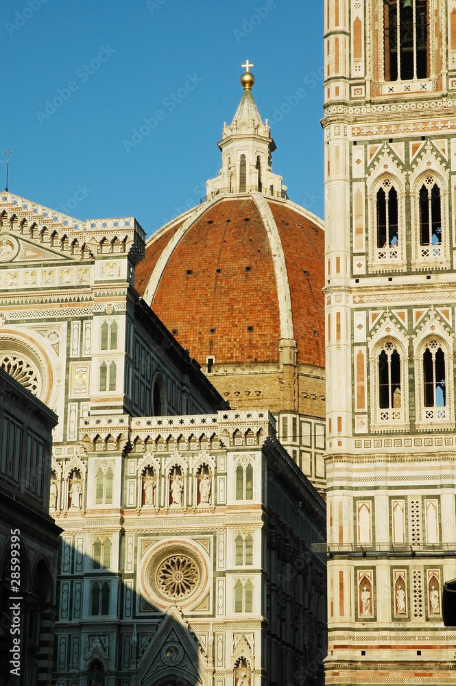 The dome of Florence, architectural details. Italy