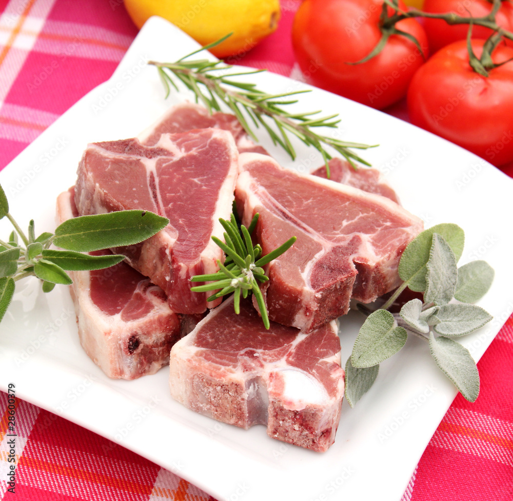 frisches Lammfleisch frisches Lammfleisch