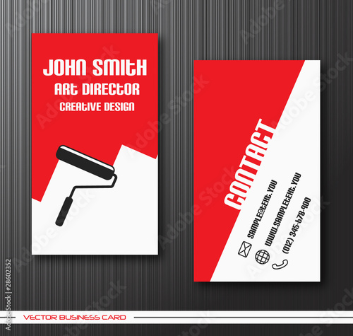 Set of creative business cards