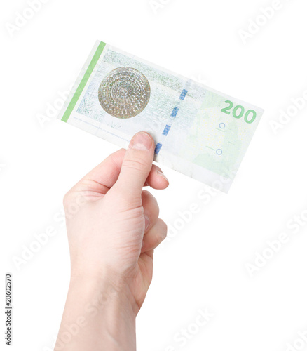 Принти на полотні A note of 200 Danish kroner