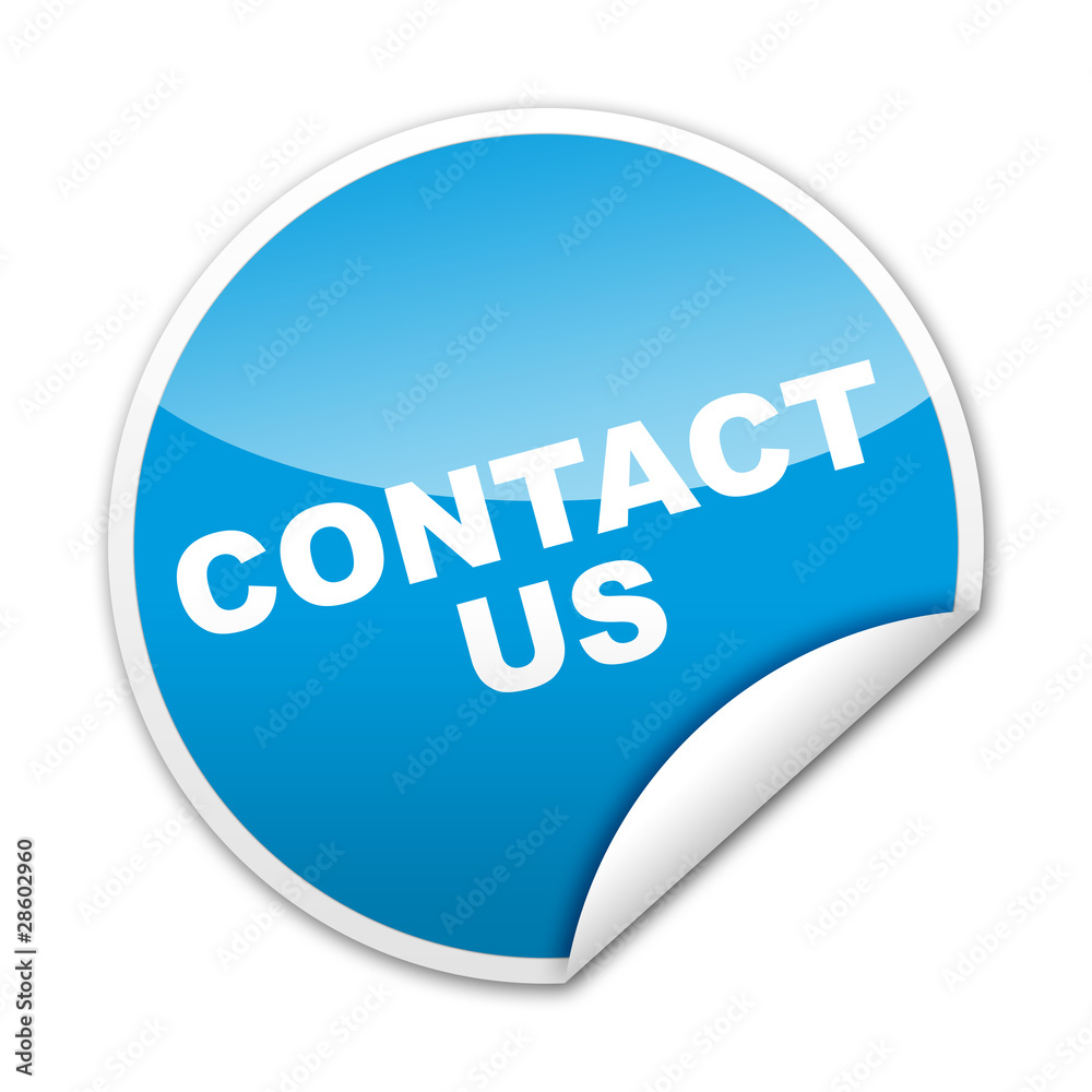 Pegatina CONTACT US con reborde Pegatina CONTACT US con reborde