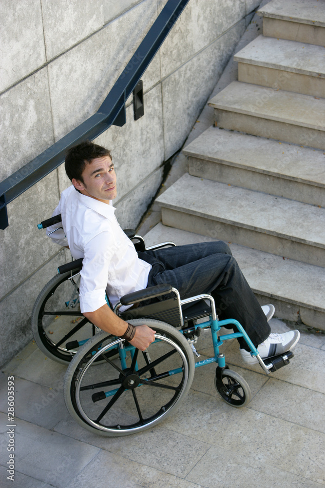 Obraz premium Handicap escalier