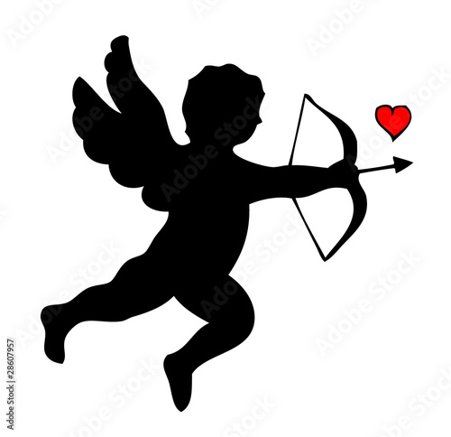Silhouette of Cupid