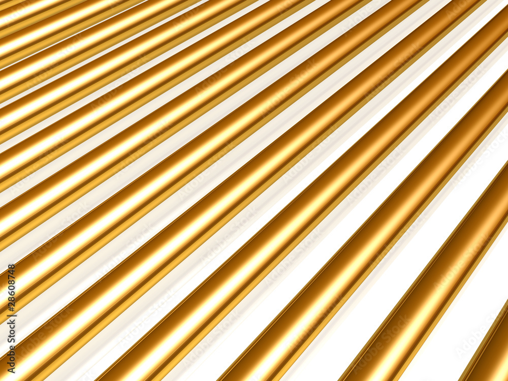 Obraz premium Golden cylinders