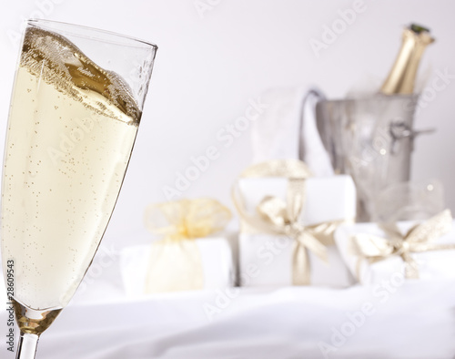 Champagne and gifts