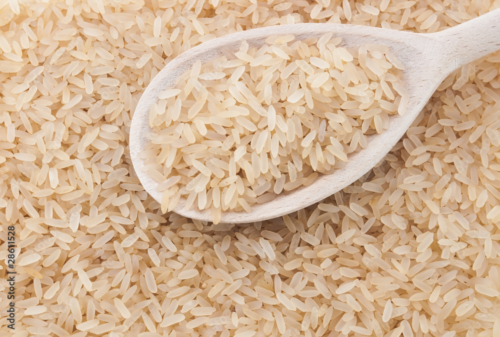 Full spoon of rice Full spoon of rice