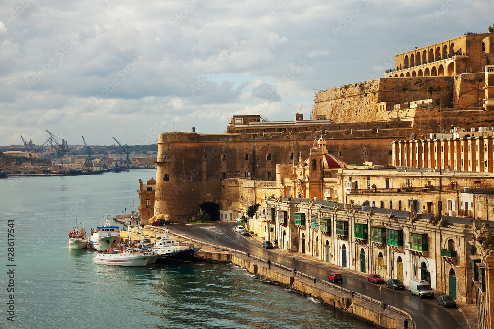 Valletta and Grand Harbour. Malta
