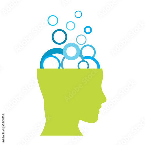 Logo brainwashing. Psychoanalyst. Plagiarism # Vector