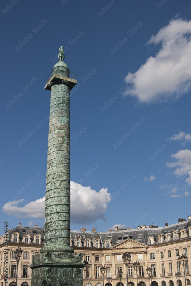 Statue of Napoleon in Place Vendome, Paris, France