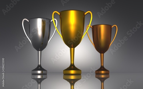 Die Drei Pokale - Gold Silber Bronze 02