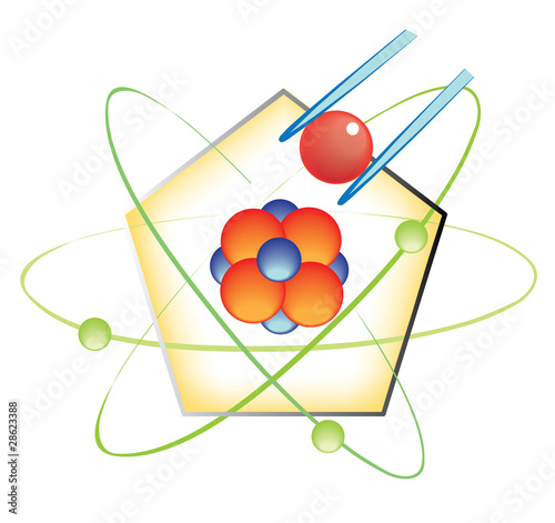 molecule construction nano technology concept