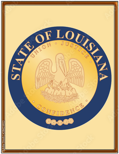 USA state louisiana seal emblem coat