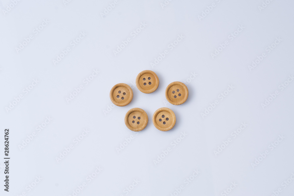 Fototapeta premium wooden button