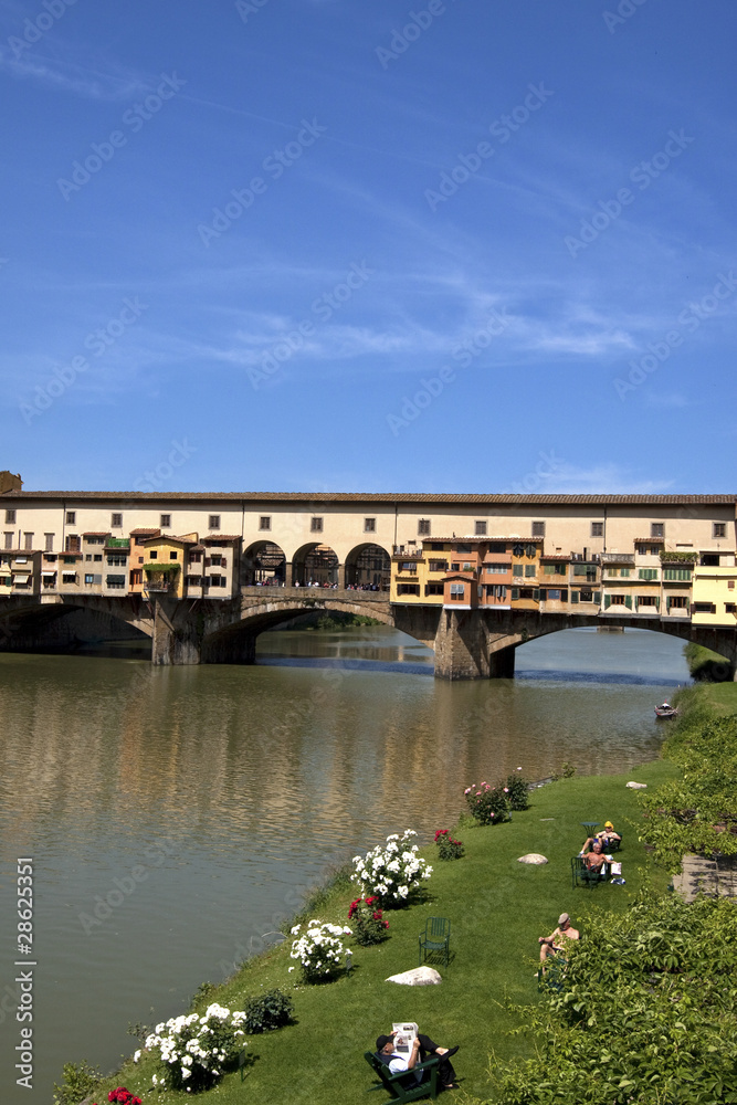 Fototapeta premium Ponte Vecchio - Florence Italy - Bridge