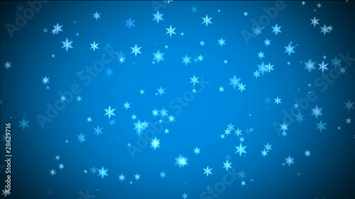 Wallpaper Mural Blue Christmas Background With White Snowflakes Torontodigital.ca
