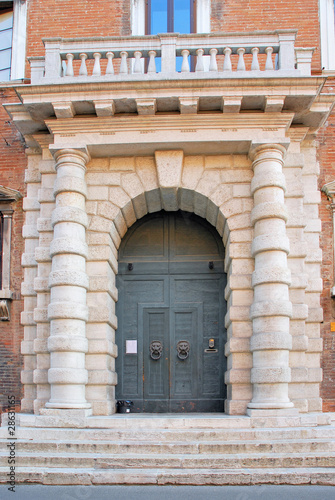 Italy Ferrara medieval door